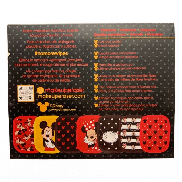 The Original MakeUp Eraser Disney Mickey & Minnie 7 Day Set with Laundry Bag NWB - Picture 4 of 6